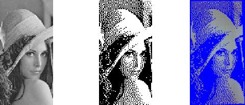 Lenna cropped and dithered