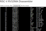 Online RISC-V disassembler
